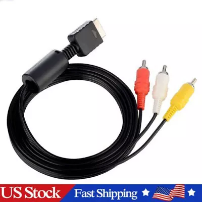 New 6 Feet RCA AV Audio Video Composite Cable Cord For Sony PS1 PS2 PS3 PS3 Slim • $4.98