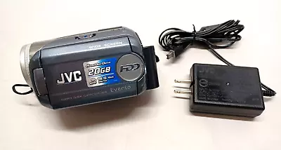 JVC Everio GZ-MG27U 20GB Camcorder W OEM Charger Cable-AS IS FOR PARTS/REPAIR • $9.99
