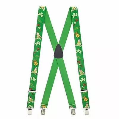 Suspender 48  American Made Usa St Patrick's Day Leprechaun Saint Patty Clover • $17.97