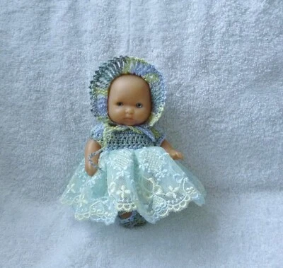 £7.99 • Buy Brand New Hand Crochet &Embroidered  Tulle Dress Set For 5  Berenguer