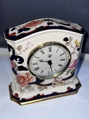 **COLLECTABLE**Masons Ironstone Blue Mandalay Nankin Clock Hand Painted • £27