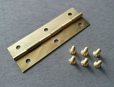 £1.15 • Buy 2Pcs Hinges Door Square Polished Dolls House Wooden Box Craft Chest Brass Hinge