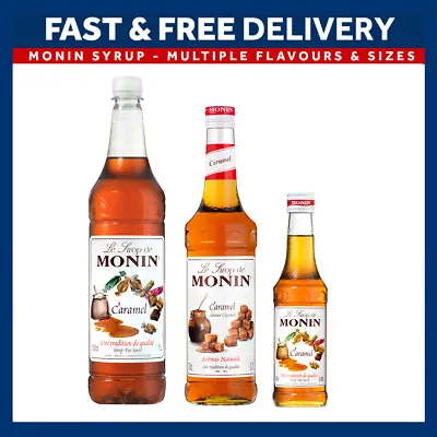 Monin Flavouring Syrups - Multiple Flavours & Sizes - For Coffee And Cocktails • £12.69