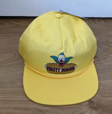 Vans X The Simpsons Yellow Krusty Burger Baseball Cap Hat Limited Edition BNWT • £24.99