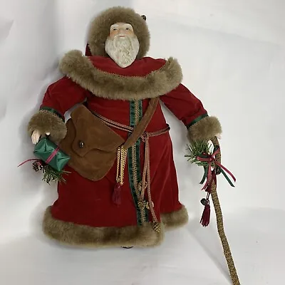 1992 Santa Tender Heart Treasures LTD Vintage St Nicholas Robe Present & Bag 15” • $17.10