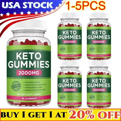 Keto Gummies Ketone Advanced Weight Loss Fat Burner Dietary Supplement Men Wome • $0.99