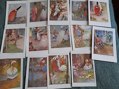 MABEL LUCIE ATTWELL VINTAGE LOT 14 ORIGINAL 1920/30's DECORATIVE PRINTS 7 X9  • £9.99