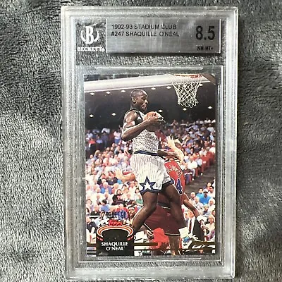 1992-93 Stadium Club #247 Shaquille O'Neal RC Rookie BGS 8.5 • $14