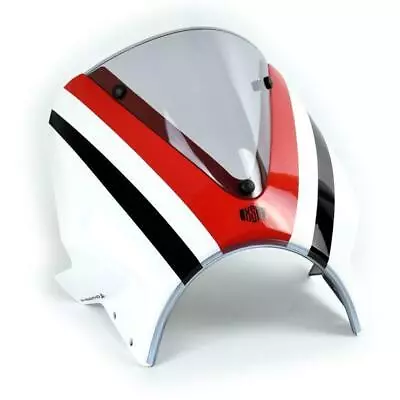 Pyramid Fly Screen Windshield Dynamic White Scheme Yamaha XSR 900 2020 - 2024 • $239.06