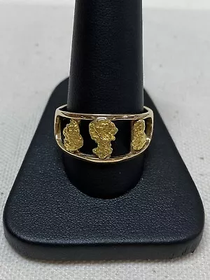 Men’s Natural Nugget Custom Ring 14 Kt. RM1087N/12MM(B) • $2700