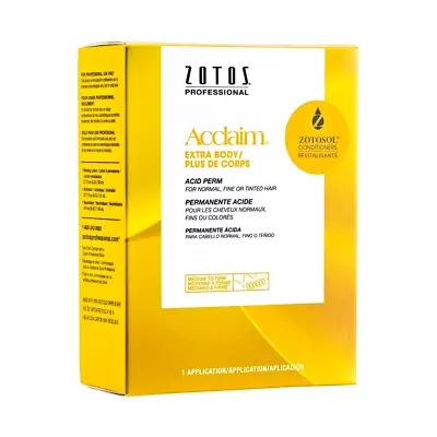  Acclaim Extra Body Acid  Med - Firm Perm For Porous Tinted Or Permed  Hair USA • $14.88