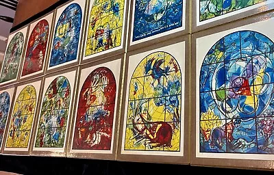 Set 12 Marc Chagall 1962 Prints ‘Tribes Of Israel’ Plaques By A. Sauret  • $150