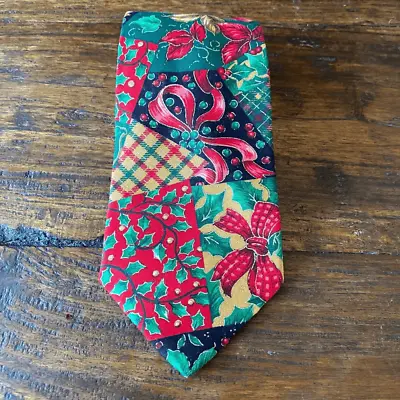 Vera Bradley Men's Christmas Patchwork Cotton Tie. EUC! • $20
