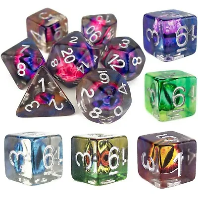 $18.25 • Buy Poly Dice Set - Demon Eye (Select Colour) / D&D RPG 7 Dice Dungeons & Dragons