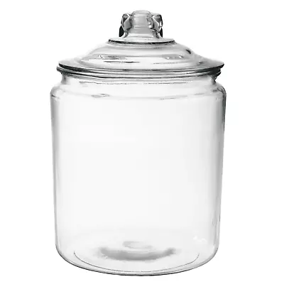 Anchor Hocking Heritage Hill Glass Jar With Lid 2 Gallon • $15