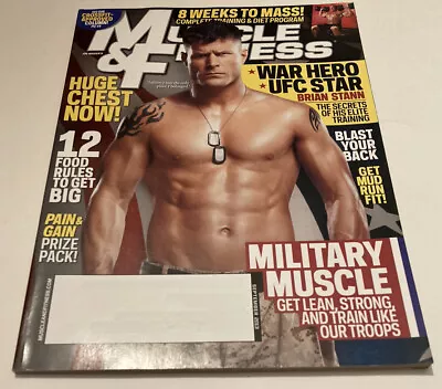 Muscle & Fitness Magazine 2013 UFC Brian Stann Military • $7.40