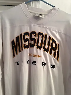University Of Missouri Tigers White Long Sleeve T-shirt LEE  • $13.99