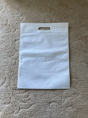 £4.99 • Buy 5x Non- Woven Bags Medium Plain Natural Eco Reusable Shopping