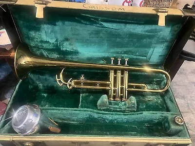 Vintage Roth Reynolds RMC Cornet Trumpet Musical Instrument Gold-Tone With Case • $107.70