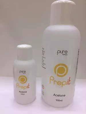 £3.99 • Buy Pure Nails Prep It Acetone 500ml/125ml UV Gel/Soak Off/ Acrylic Nails