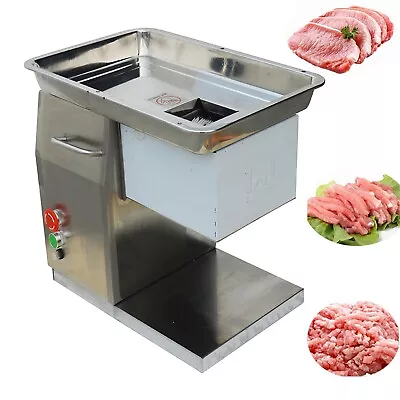 10mm Blade Commercial Meat Cutting Machine Stainless Steel 250Kg/H QX 110V 550W • $740