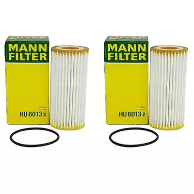 Mann Set Pair Of 2 Oil Filter Kits HU6013Z For Audi A3 A4 Quattro VW Passat • $20.96