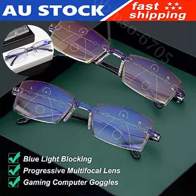 New Progressive Multifocus Anti-blue Eyewear Reading Glasses Blue Light Blocking • $11.99