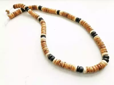 8mm Tiger Brown Coco Wood Beads Surfer Choker Wooden Necklace Men's Teen's 18  • $12.99