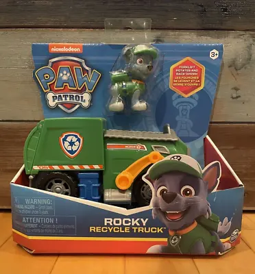 New Nickelodeon Paw Patrol Classic Basic Rocky's Recycle Truck Vehicle & Figure • $13.41