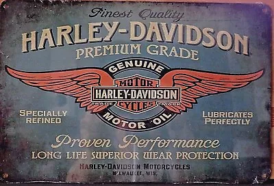 $13.95 • Buy HARLEY DAVIDSON   Metal Tin Sign Vintage  Shed Garage Bar Man Cave Wall Plaque