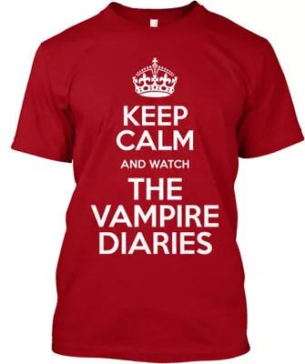 Keep Calm And Watch The Vampire Diaries Tee T-shirt • $18.89