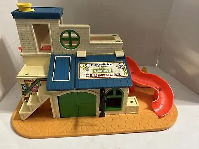 Vintage 1976 Fisher Price Play Family Sesame Street Clubhouse Playhouse #937 • $22.99