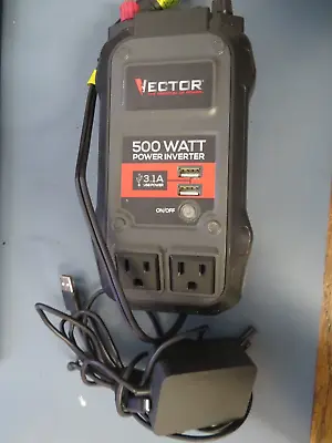 Vector 500 Watt Power Inverter Dual Power Inverter Two USB Charging Ports • $29.95