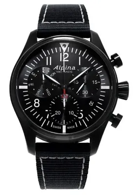 Alpina Startimer Pilot Men's Swiss Quartz Chronograph Watch 42MM AL-371BB4FBS6 • $309.99