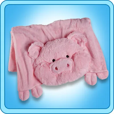 $27.95 • Buy Authentic Pillow Pet Wiggly Pig Blanket Plush Toy Gift