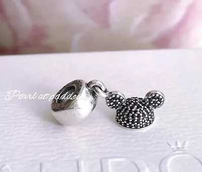 Authentic Pandora Sparkling Mickey Mouse Hat  Dangle Disney Charm With Gift Box • $39.99