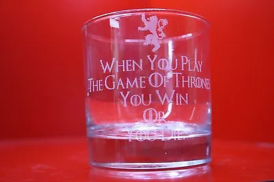 £12 • Buy Laser Engraved Tumbler When You Play A Game Of Thrones You Win Or You Die Cersei