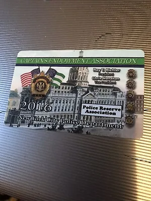Captains Endowment Association 2016 NYPD PBA Card~Unsigned • $28.88