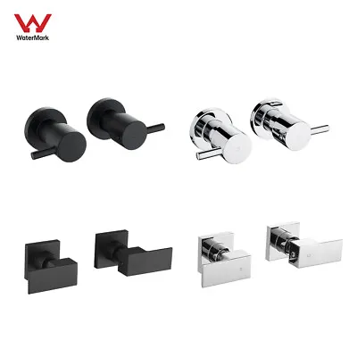 Shower Bath Taps 1/4 Turn Mixer Tap Set Wall Top Assemblies Brass Spindle Valve • $59.99