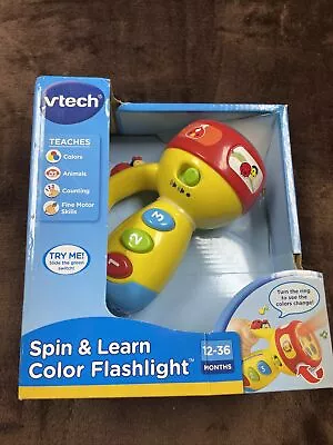 VTech Spin And Learn Color Flashlight Enhanced Flashlight Toy New In Orig. Box • $16.99