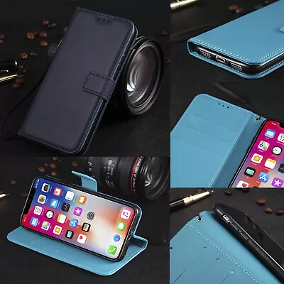 $12.99 • Buy For Samsung S3/S4/S5/S6/S7/S8+/mini Magnetic Wallet Leather Card Slot Case Cover