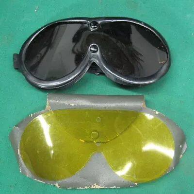 Vintage Baruffaldi Ski Googles With Yellow Filter And Case;  Biker Steam Punk • $99.99