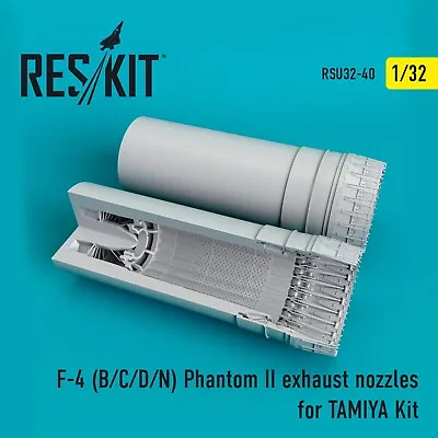 ResKit RSU32-0040 Scale 1:32 F-4 BCDN Phantom II Exhaust Nozzles For Tamiya Kit • $30.82