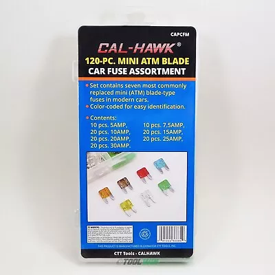 120 Pc Mini Car Fuse Assortment Set ATM APM Auto Blade Kit Truck Motorcycle Boat • $8.94