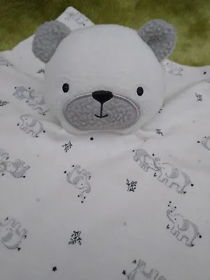 £10 • Buy Kyle & Deena Bear  Comfort Blanket Soft Toy White Elephant Blankie