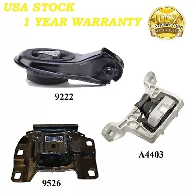 3PCS MOTOR & TRANS MOUNT FIT 2007-2009 Mazda 3 2.3L Mazdaspeed Turbo - Manual • $57.47