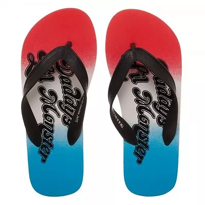 SIZE XS Harley Quinn Daddy's Lil Monster UNISEX Flip Flops Shoes Sandals Womens • $19.95