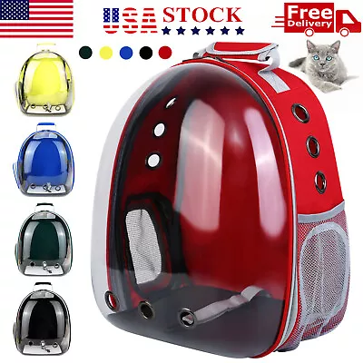 Pet Portable Carrier Backpack Space Capsule Travel Dog Cat Bag Transparent US • $26.99