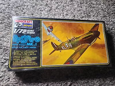 New Sealed Vintage Hasegawa Minicraft 1/72 Scale Model Kit Spitfire Airplane Fig • $15