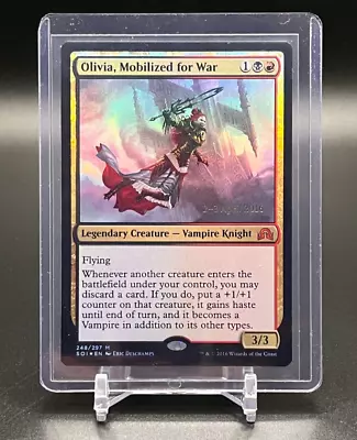 MTG Olivia Mobilized For War 248/297 SOI Pre-release Foil Mythic Near Mint • $10.44